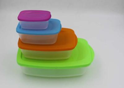 China Colorfull Microwave Safe PP Plastic Lunch Boxes Food Container Set For Hiking , Picnic for sale