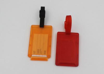 China Double - Sided Custom Plastic Luggage Tags Label Name Or Address CE ROHS for sale
