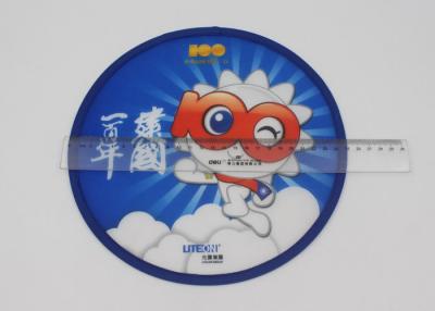 Chine frisbee en plastique en nylon de tissu mignon de chien de 25cm avec la poche de Samll pour la publicité à vendre
