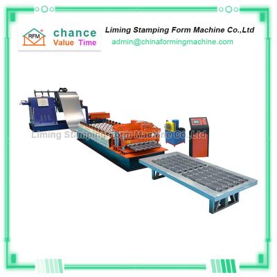 China 400kg/H Roof Panel Roll Forming Machine , Roof Tile Making Machine Double Screw for sale