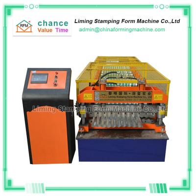 China Hot Sale Steel Metal Roofing Glazed Corrugated Tile Roofing Sheet Cold Roll Forming Making Machine for sale