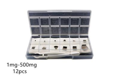 China M1 Class Stainless Steel Dead Weights Set 1mg To 500mg General Laboratory Apparatus for sale