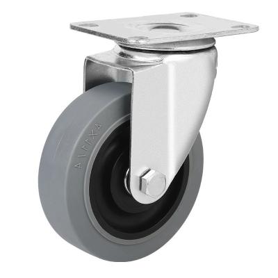 China Zinc Plated Heavy Duty PU Caster And Wheels For Industrial Applications for sale