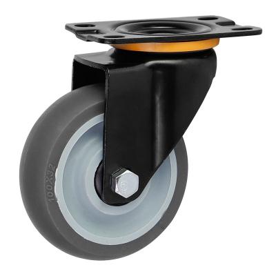 China Heavy Duty Industrial Caster Wheels Swivel TPR Castor Wheel with Brake Customization for sale