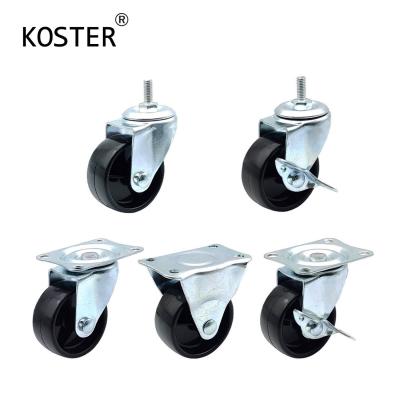 China Rotating Wheel D25mm/30mm/50mm/75mm/100mm PP Caster For Furniture Industrial for sale