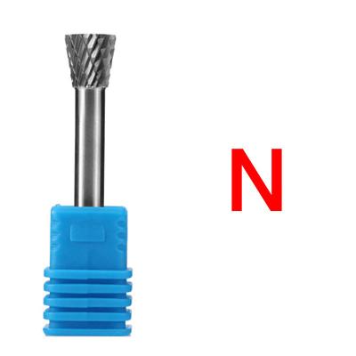 China Round Double Cut Inverted Cone Shape Tungsten Carbide Burr Grinding Cutter Tools for sale