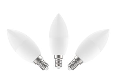 China Bulbos del consumo de energía baja de 350LM Ra90 4.5W C37 Smart LED en venta