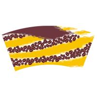 China Disposable Printed Paper Cup Fan 1200mm Waterproof PE Coated For Tea for sale