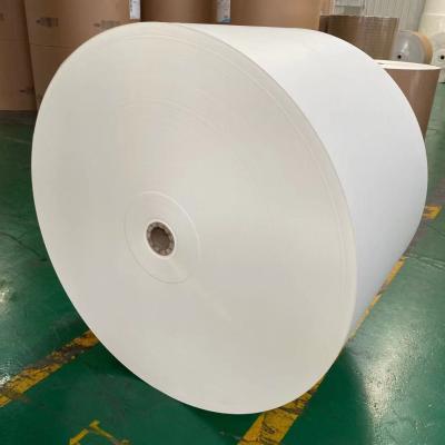 China White 230gsm Wood Pulp Cup Stock Paper 1.8 Stiffness PE Coated Paper Roll for sale