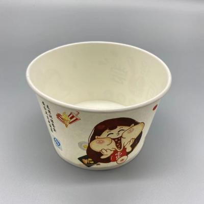 China Flexographic 500ml Biodegradable Paper Bowls Virgin Wood Pulp for sale