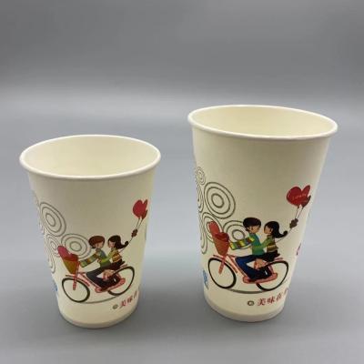 China 16 Ounce PE Recyclable Paper Cups Eco 16 Oz Ice Cream Cup for sale