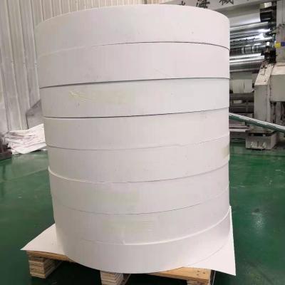China Width 50mm-80mm Paper Cup Bottom Roll Mixed Pulp Pe Coated Paper In Roll for sale