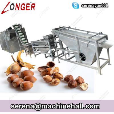 China Hot Sale Hazelnut Husking Roasting Machine|Chestnut Hulling Sheller Dryer Machinery for Sale for sale