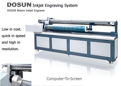 Китай Роторная система Engraver экрана Inkjet, роторный компьютер печатания для того чтобы экранировать гравировальный станок продается