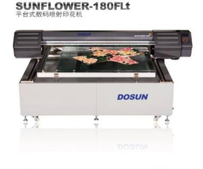 China 1440dpi Digital Textile Flatbed Printer , Fabrics Flatbed Digital Printing Machine 1100 mm × 1400 mm for sale