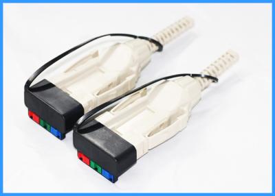 China FDDI 2 Cores Single Mode Fiber Connectors With PC Plastic White Housing for sale