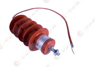 China Fully Insulated Lightning Surge Arrester Polymer Metal Oxide 485mm for sale
