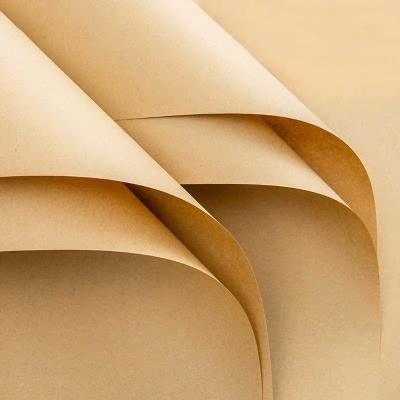 China Packaging Kraft Paper In Rolls flexible Kraft Liner Paper Tear Resistance for sale