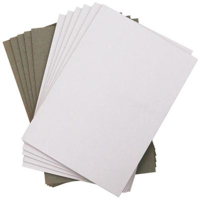 China Tarjetas de papel doble liso de 250 gramos Tarjetas de papel doble gris para el embalaje en venta