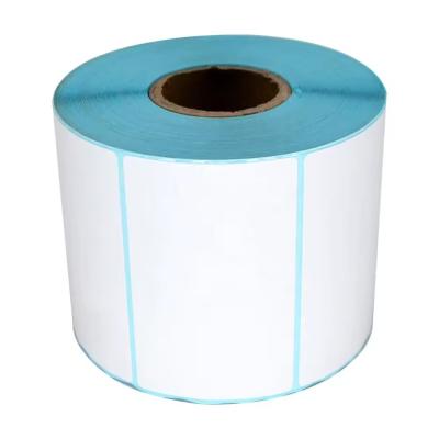 Chine Étiquette en papier autoadhésif blanc Liner en verre acrylique semi-brillant à vendre