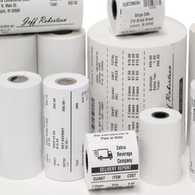 China Coating Office Paper 55gsm Thermal Receipt Printer Paper 80x80 Mm for sale