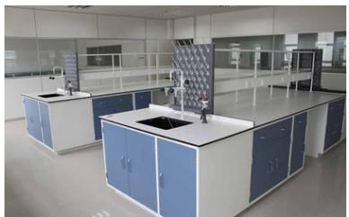 China Epoxy / Phenolic Worktops Wooden Laboratory Furniture Multiple Color for sale
