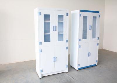 China PP Material Flammable Liquid Storage Cabinet Two Sections 40kg Capacity for sale