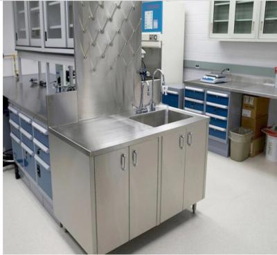 China School Stainless Steel Cleanroom Furniture Table Two / Three Way Socket for sale
