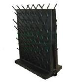 China PP Laboratory Safety Equipment Pegboard Drying Rack 1 Inch Thick Black Epoxy Resin for sale