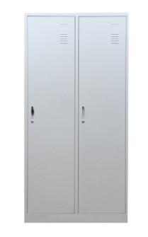 China 2 Door Steel Lab Casework Changing Room Steel Locker Cabinet With Locking Bar for sale