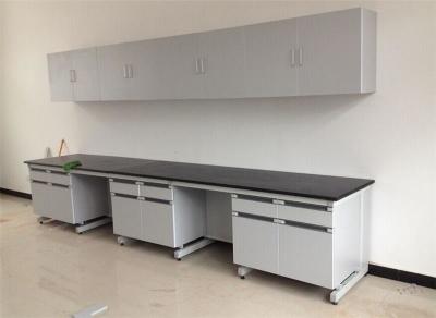 China Wooden Laboratory Wall Bench For College / Physics / Chemistry Laboratory Furniture for sale
