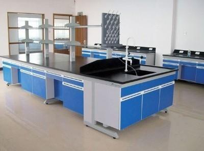 China Lab Steel And Wood Tables Medical Lab Table Lab Furniture Equipment With Cabinet Storage for sale