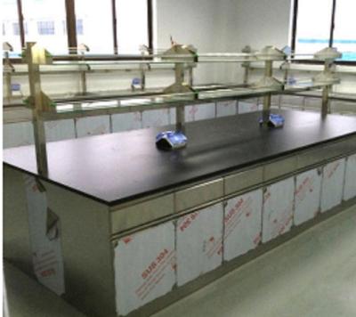 China Commercial Stainless Steel Lab Furniture / Workbench With Drawers Clean Workshop Use for sale