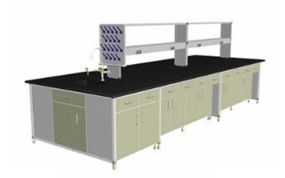 China Chemical Resistant Modular Laboratory Furniture , Lab Bench Table 19mm Epoxy Resin for sale