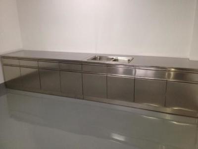 China Floor Mounted Steel Lab Casework / Stainless Steel Hospital Casework for sale