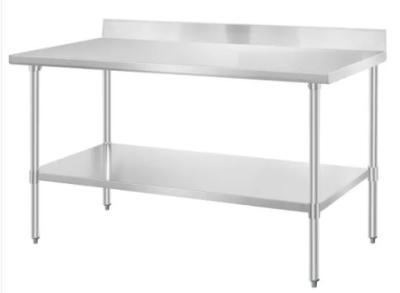 China Lab Work Table 1.2mm Stainless Steel Lab Furniture With Backsplash for sale