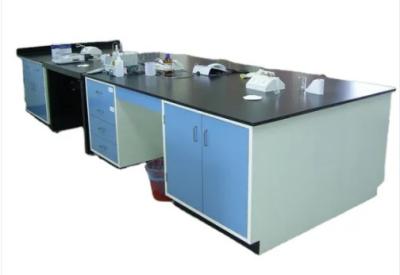 中国 エポキシ樹脂陶磁器の仕事の上の学校の実験室の家具の鋼鉄島のベンチ 販売のため