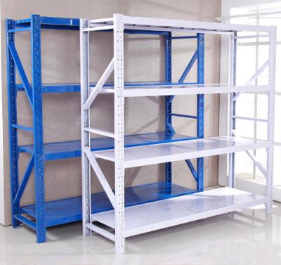 China Angle Steel Industrial Warehouse Storage Rack Black 5 Layer Boltless Shelf for sale