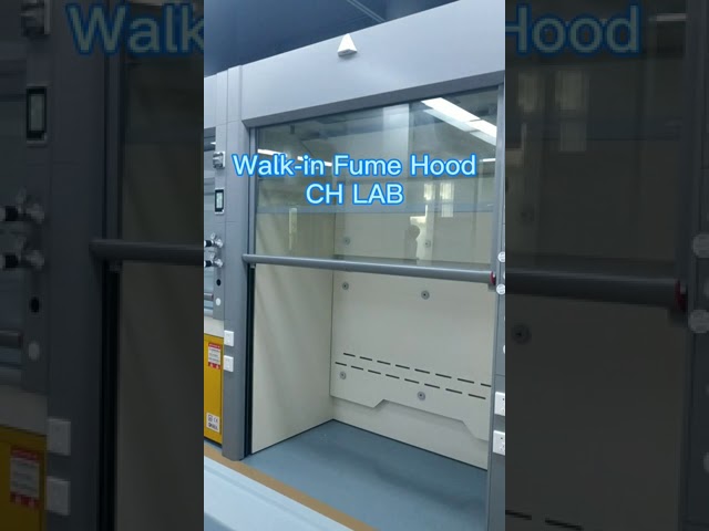 Lab Walk In Fume Hood Floor Mounted Heat Resistant