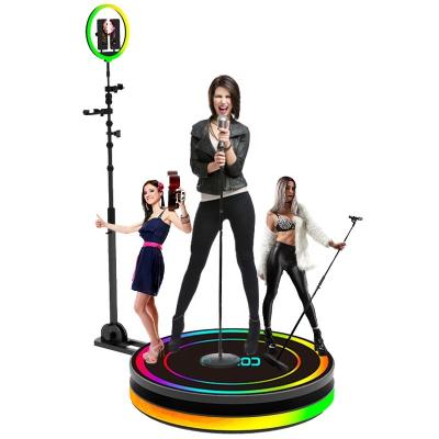 China Ring Light LED 360 Photo Booth Slow Motion Rotating For Tiktok Live Stream for sale