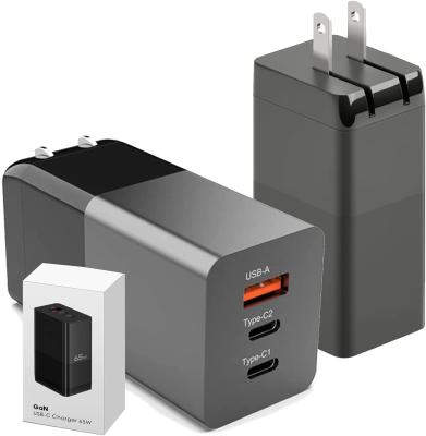 中国 GaN 3 IPhone 12と互換性がある左舷USB Cの充電器65W PD 3.0の壁の充電器のブロックのアダプター 販売のため