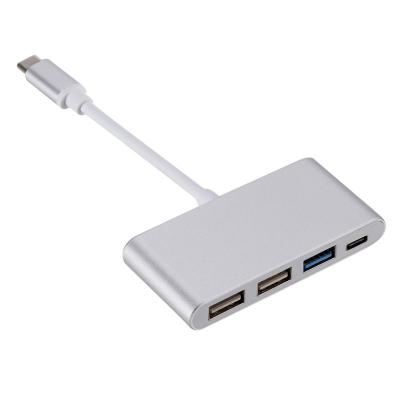 China TPE 4 In 1 USB C HUBs Docking Station 5Gbps USB 3.0 USB 2.0 Fast Charging Adapter 45g for sale