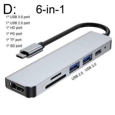 China cubos de 10Gbps USB C à estação de ancoragem do raio 3 de HDMI Rj45 100M Adapter OTG à venda