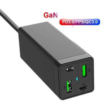 China Fast Desktop GaN Laptop Charger PD 78W AC 4 USB Ports for sale