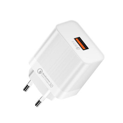 China QC3.0 USB Wall Chargers 18W 12 Volt Fast Charger 1.5A for sale