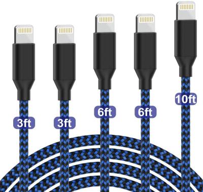 China 2m Nylon Braided USB Cable USB C To Lightning 5V 2.4A Compatible With IPad for sale