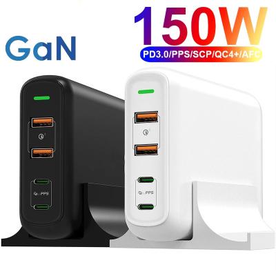 China 150W PD GaN USB C Charger QC 4.0 3.0 Dual Type C 100W PPS Charging Adapter for sale
