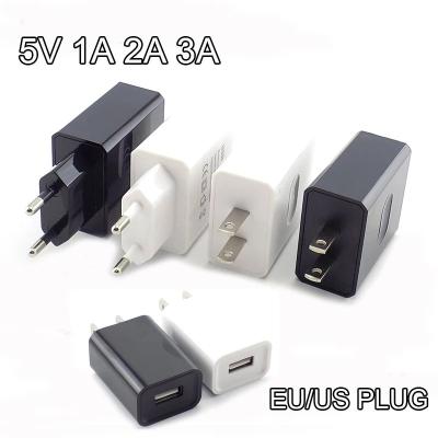 China 5V 1A 2A 3A USB Wall Chargers Fast Charge Travel Adapter EU / US Plug for sale