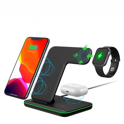 China 3 In 1 Wireless Charging Stations Dock 15W 2A For IPhone 226.5g for sale