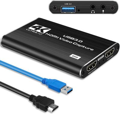 China 1080P 60fps HDMI Video Capture Device Portable USB C HDMI Capture Card 4Kp60 ROHS for sale